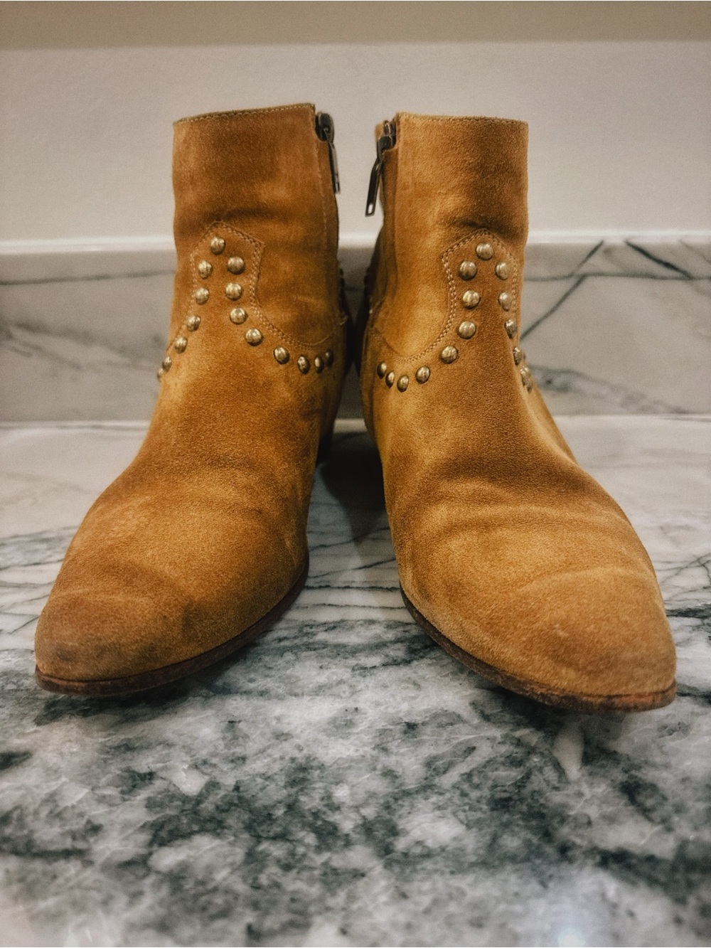 Saint Laurent Suede Booties